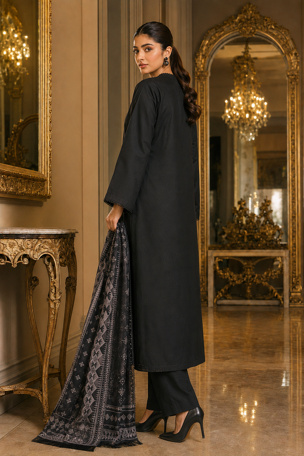 RUBAAI 3PC READY TO WEAR