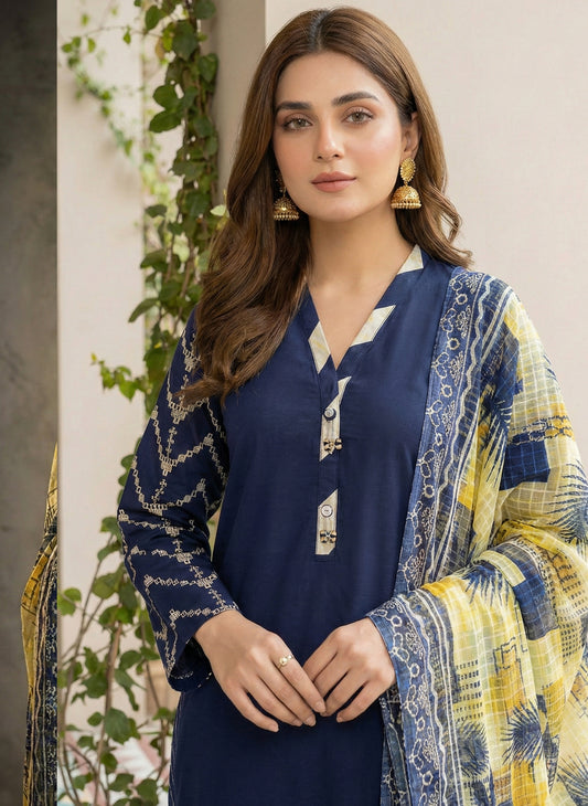 NEELAM – 3 PIECE CHIKAN KARI CAMBRIC LAWN SUIT 2026