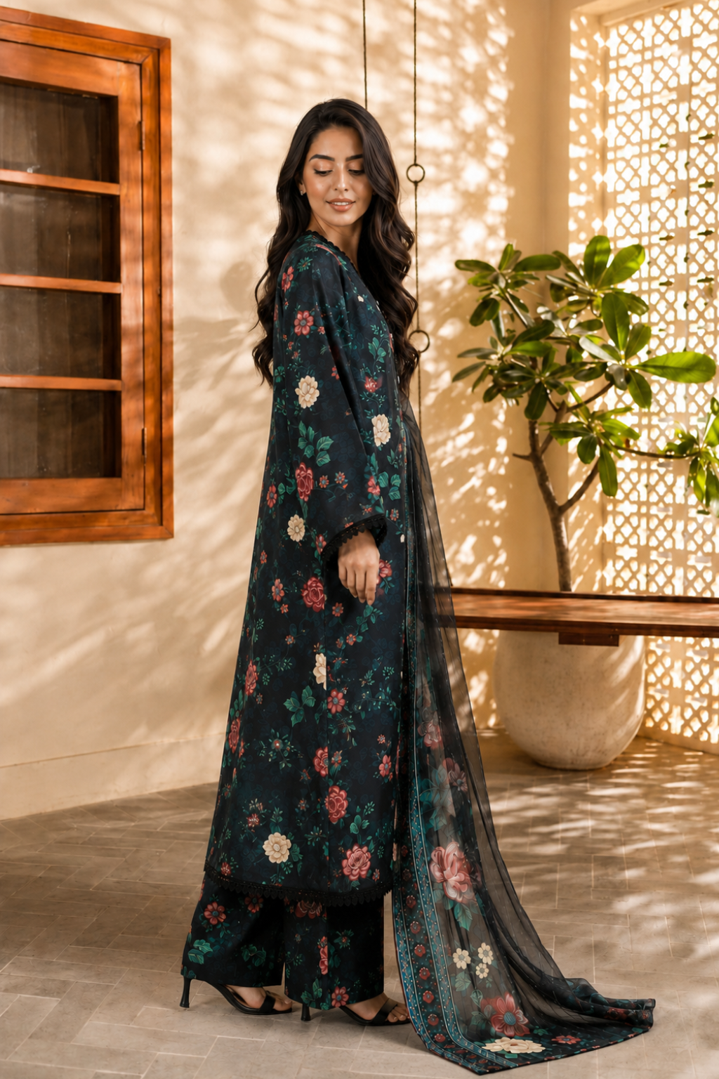 ZAREEN PURE LAWN 3 PCS