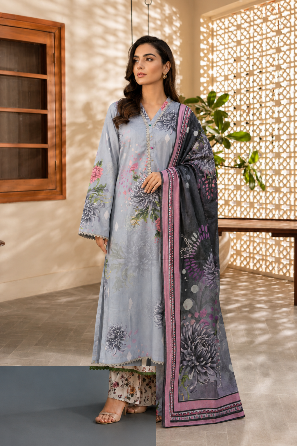 PEHCHAN PURE LAWN 3 PCS