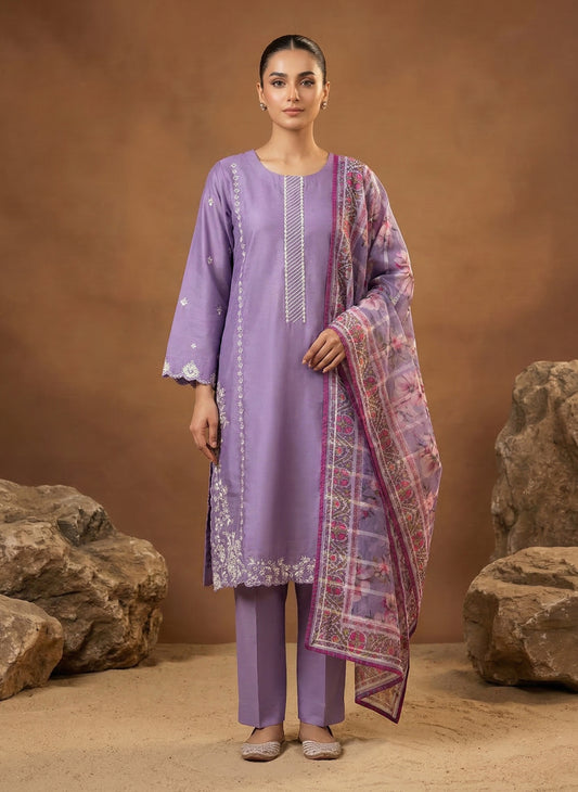 Lavender Bloom – 3 Piece Luxury Lawn 2026