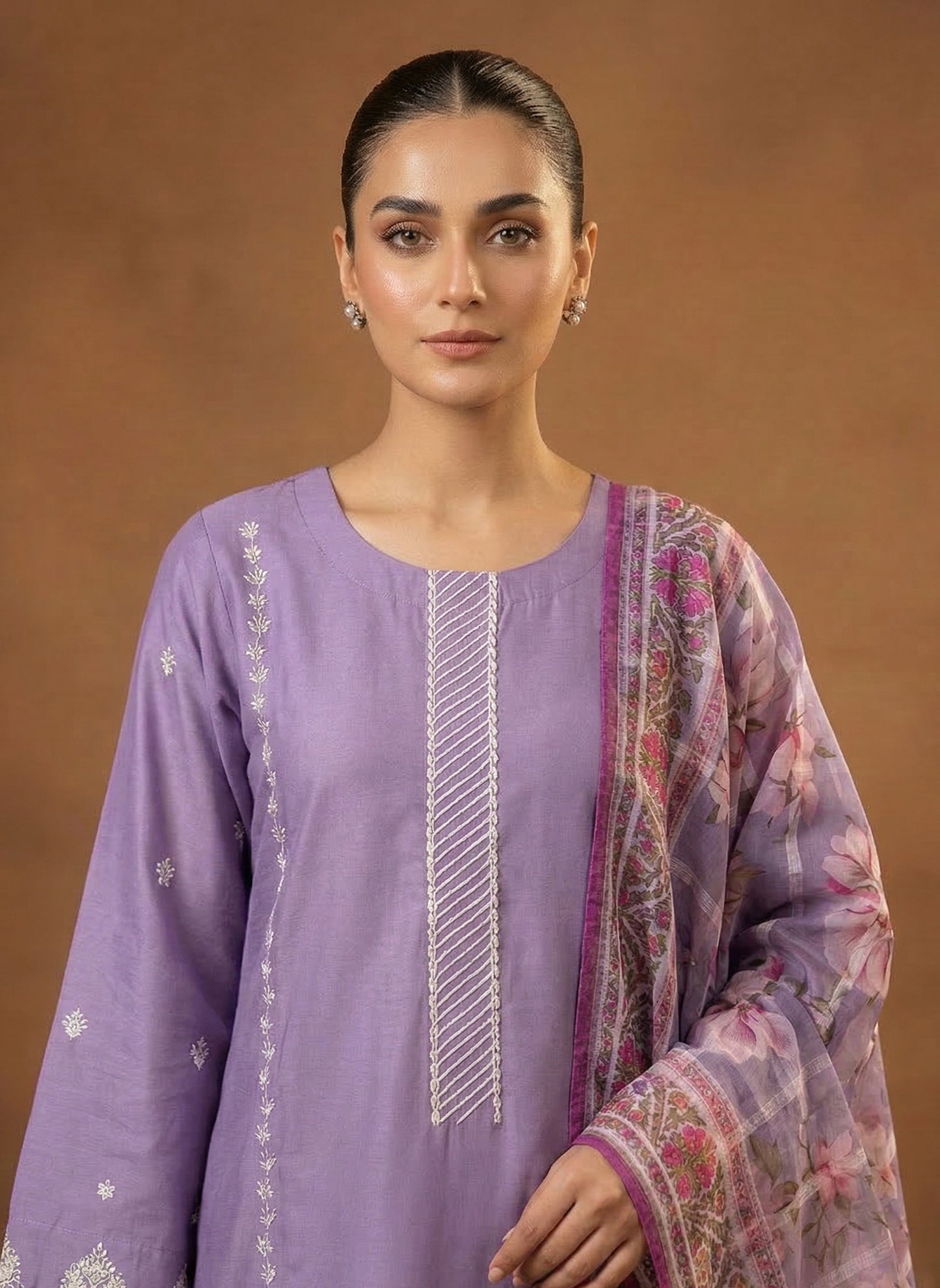 Lavender Bloom – 3 Piece Luxury Lawn 2026