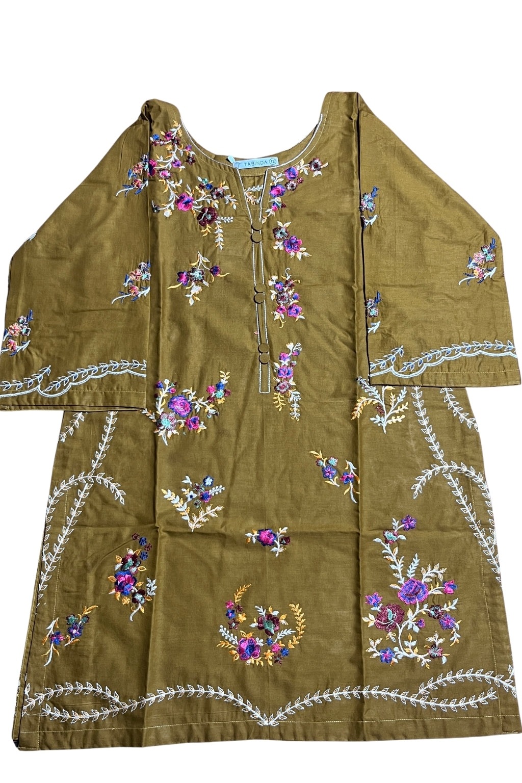 Nawal Premium Embroidered Cotton Cambric 3 Pcs