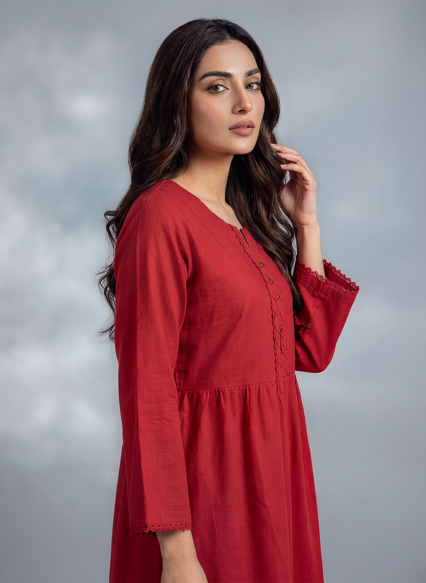 Crimson Dusk - Free Size