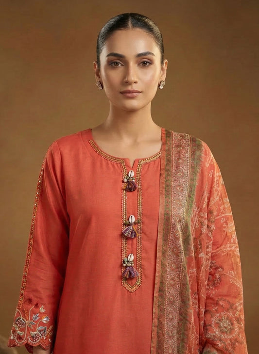 Rose Blush – 3 Piece Luxury Lawn 2026