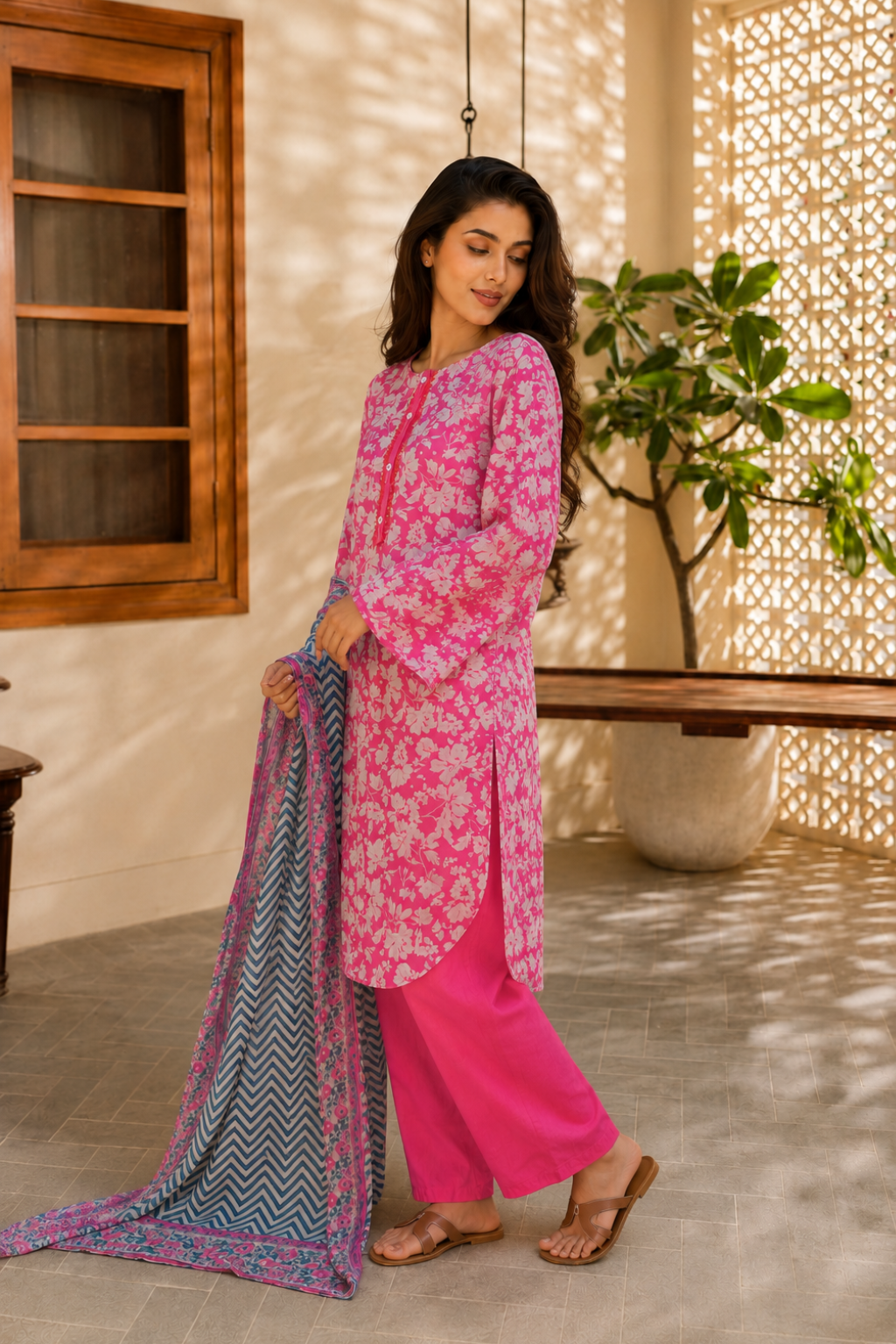 JUGNU PURE LAWN 3 PCS