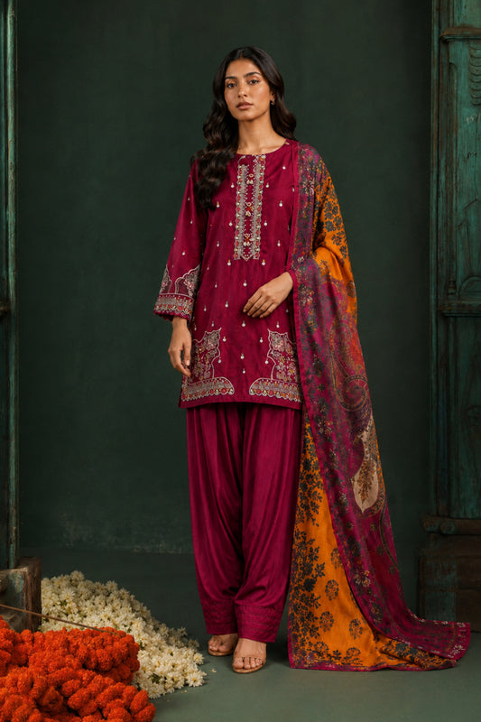 AFSANA 3PC READY TO WEAR