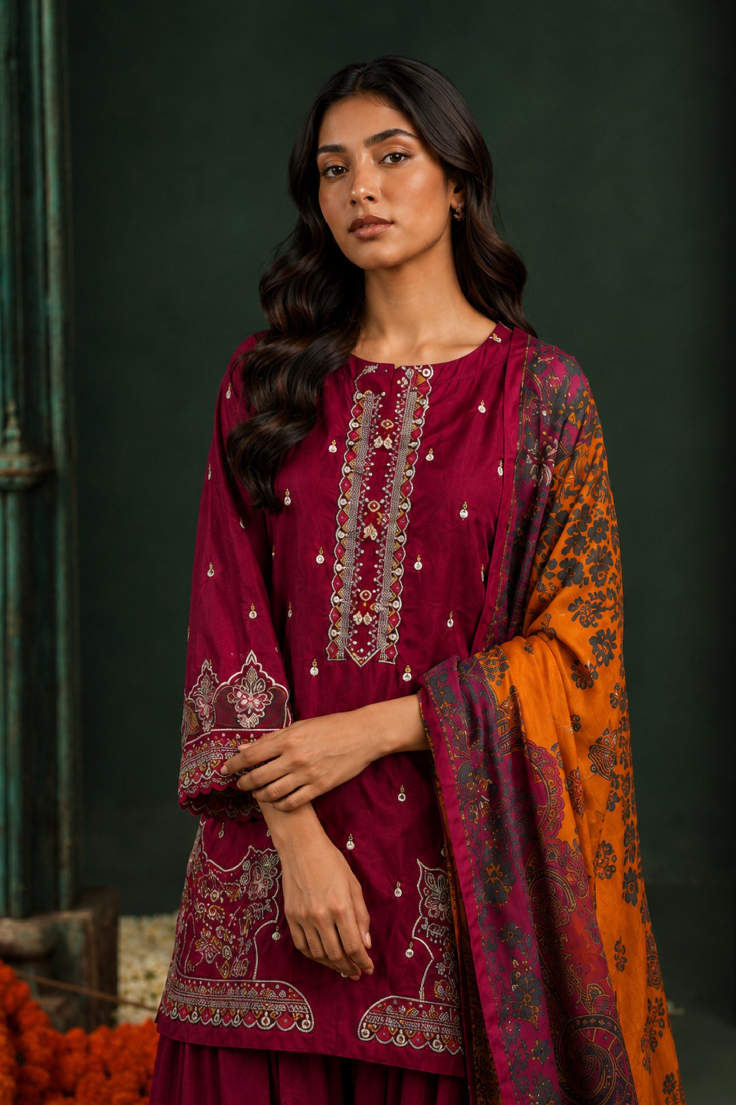 AFSANA 3PC READY TO WEAR