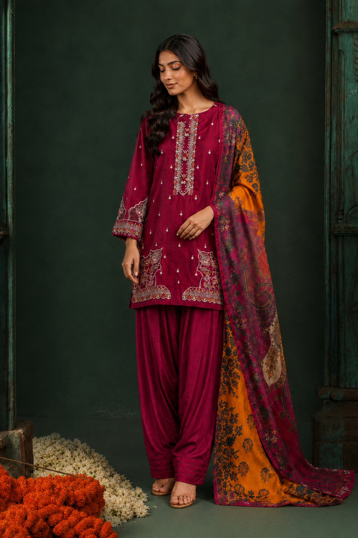 AFSANA 3PC READY TO WEAR